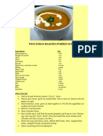 West Indian Roasted Pumpkin Soup Recipe