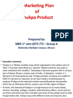 Assignment-Marketing Plan (Thukpa Product) Sample