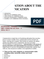 Presentation of Communication Assignment 2nd Task