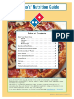 Domino's Nutrition Guide: January 2015