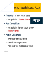 OER Guide To Great New & Inspired Pizzas: Seasoning Plain Cheese Pizzas