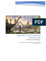 Biology of Sauropod Dinosaurs: Vertebrate Paleontology