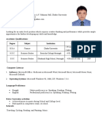 Soman Miah: Degree Subject Institution Result Passing Year