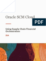 Oracle SCM Cloud: Using Supply Chain Financial Orchestration