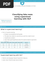 Classifying Fake News Using Supervised Learning With NLP: Katharine Jarmul