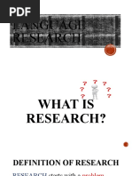 What Is Research