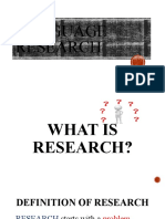 What Is Research