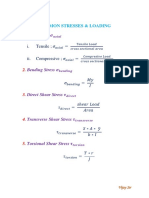 COMMON STRESSES and LOADING PDF