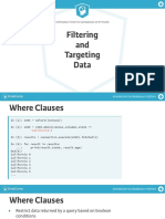 Introduction To Databases in Python: Filtering and Targeting Data