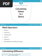 Introduction To Databases in Python: Calculating Values Ina Query