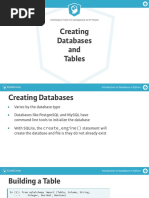 Introduction To Databases in Python: Creating Databases and Tables