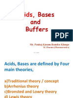 Acids:, Bases and Buffers