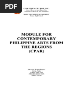 Module For Contemporary Philippine Arts From The Regions (CPAR)