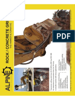 Technical Data Sheet - Alpline Rock Concrete Grinders