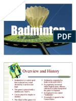 BADMINTON Power Point Presentation