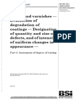(BS EN ISO 4628-3 - 2003) - Paints and Varnishes. Evaluation of Degradation of Coatings. Designation of Quantity and Size of Defects, and of Intensity of Uniform Changes in Appea PDF