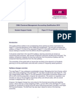 CIMA Chartered Management Accounting Qualification 2010