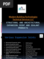 Modern Building Technologies Technical Services LLC: Structural and Architectural Expansion Joint and Sealant Products