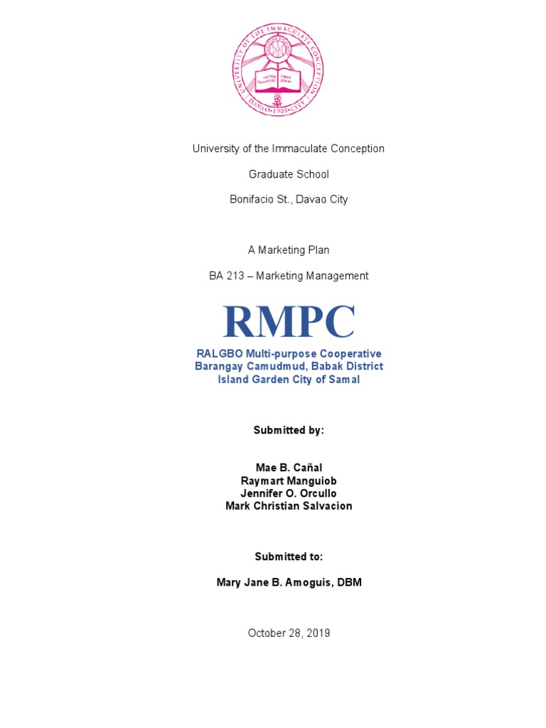 RMPC Beach Resort Marketing Plan | PDF | Resort | Tourism
