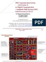 ENGD1009 Communication System Lab Session: 8 Further Digital Communication Chapter 6: Amplitude Shift Keying (ASK) Practical Exercise 6.3 & 6.4