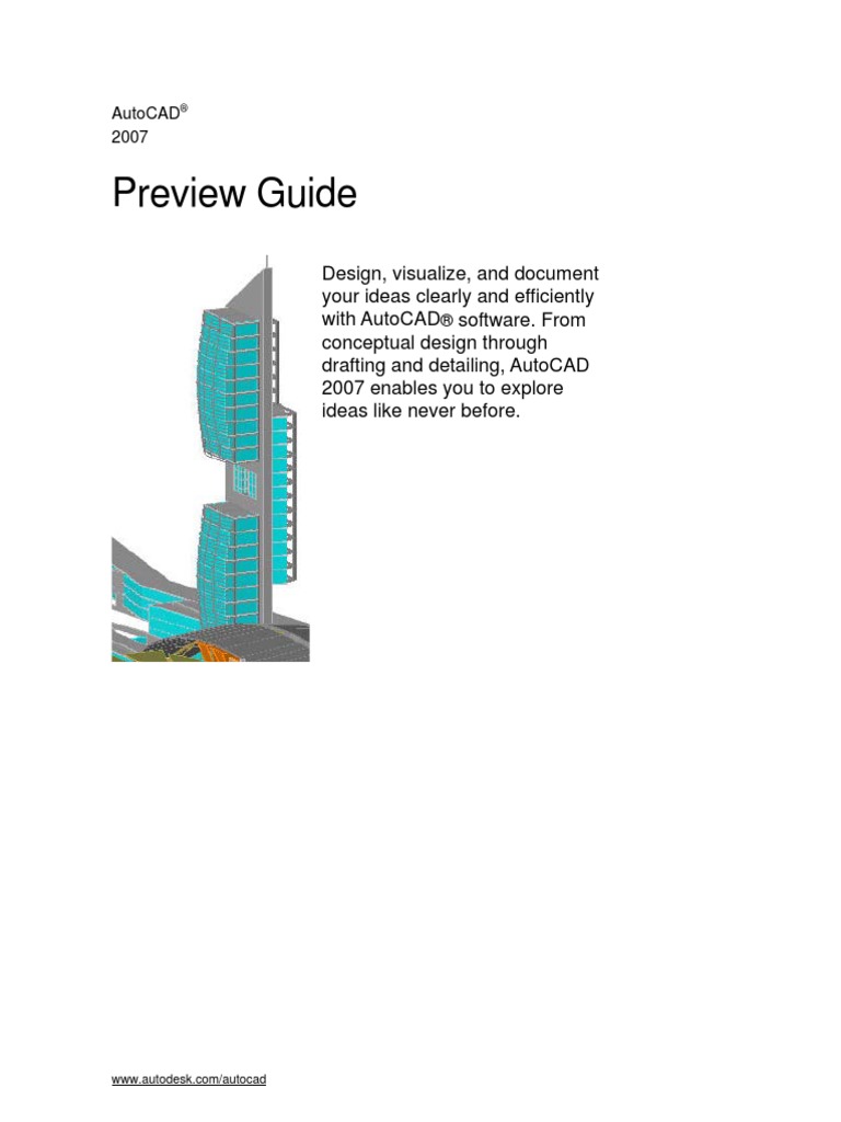 Autocad 2007 Preview Guide | PDF
