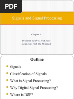 Signals and Signal Processing: Prepared By: Prof. Iyad Jafar Instructor: Prof. Dia Abunnadi