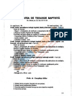 ListaFacultati - Ro Subiecte Admitere Universitatea Bucuresti Teologie Baptista 1996