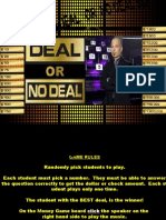 Dealor No Deal Gamefor Teachers