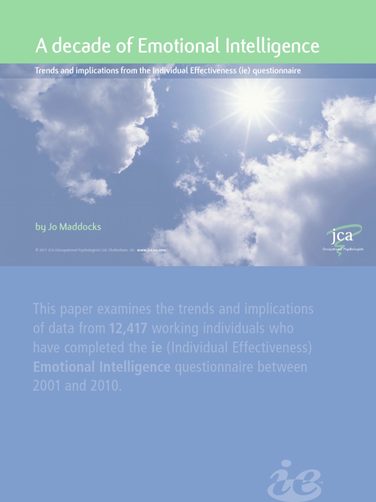 A Decade of Emotional Intelligence Report PDF | PDF | Emotional ...