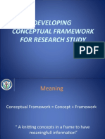 Developing Conceptual Framework For Research Study
