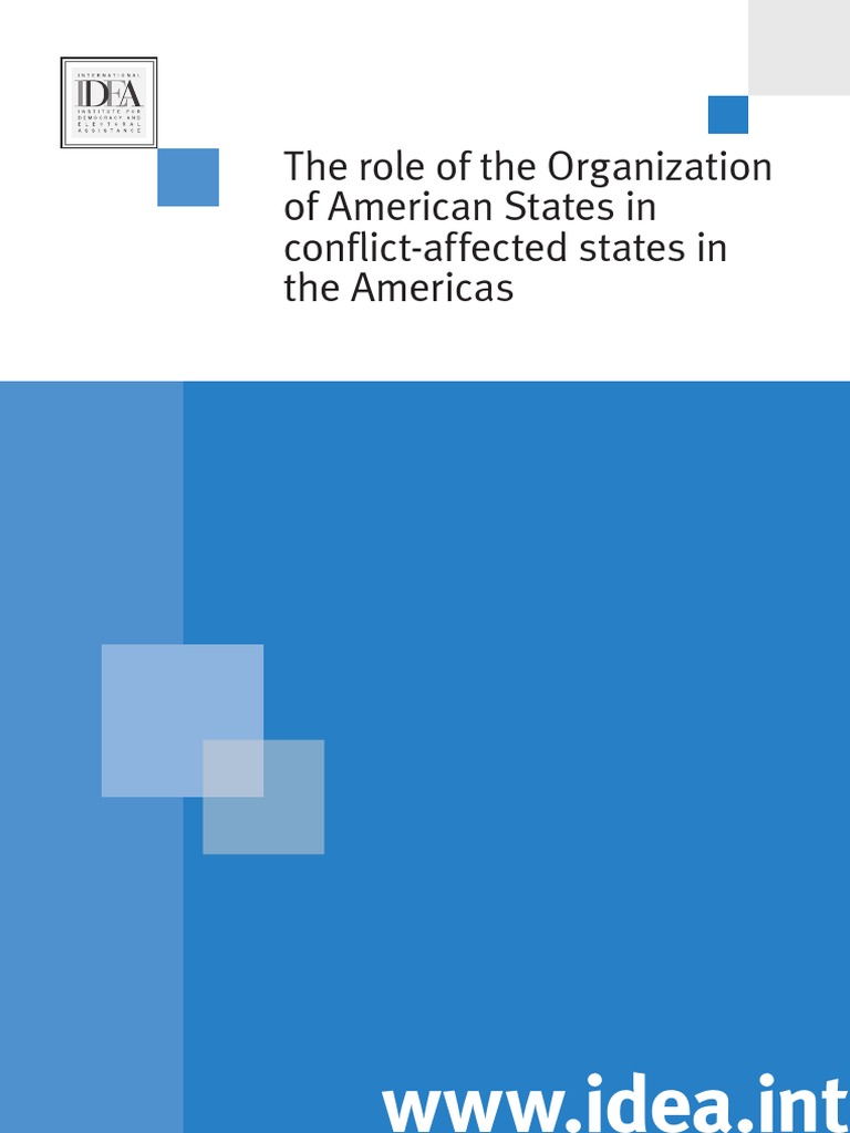 The Role of The Organization of American States in Conflict Affected ...
