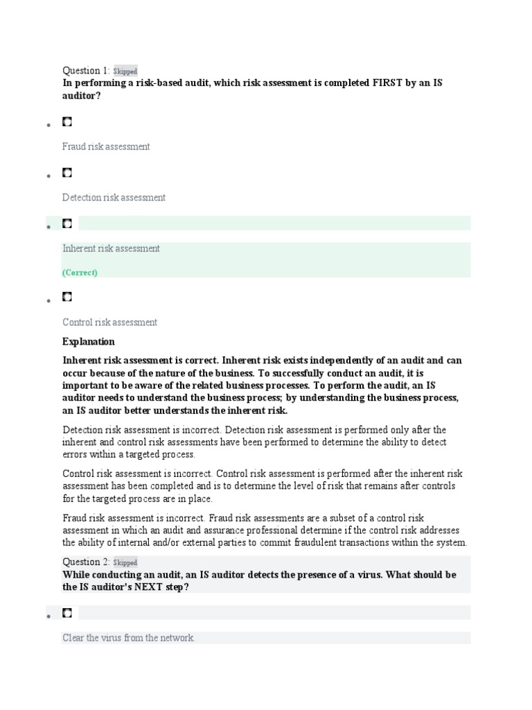 Inherent Risk Assessment in Audits | PDF | Audit | Virtual Machine
