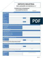 Modelos Formularios - Editaveis - Imposto Industrial II - Imposto Industrial Declaracao de Modelo 2 PDF