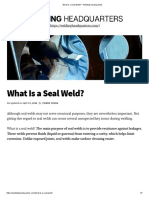 What Is a Seal Weld_ - Welding Headquarters
