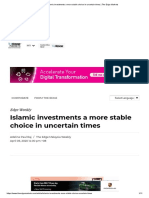 Islamic Investments A More Stable Choice in Uncertain Times - The Edge Markets