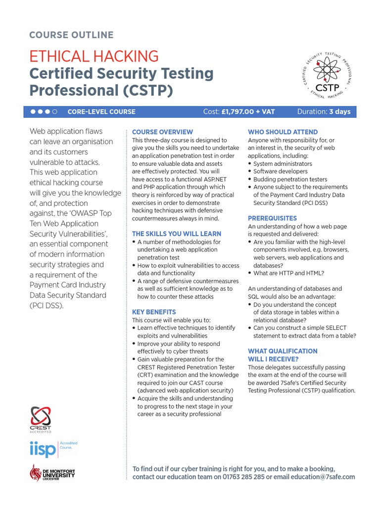 Web App Penetration Testing Course | PDF | Security Technology | World ...