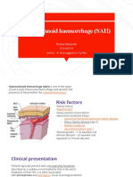 Subarachnoid Haemorrhage (SAH) : Shofiana Rahmawati 30101407329 Advisor: Dr. Dria Anggraeny S, SP - Rad