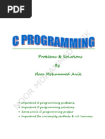 C Programming Problems & Solution by Noor Mohammed Anik PDF