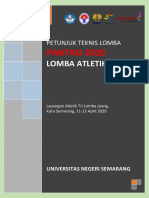 Petunjuk Teknis Lomba Atletik - PANTASI 2020 PDF