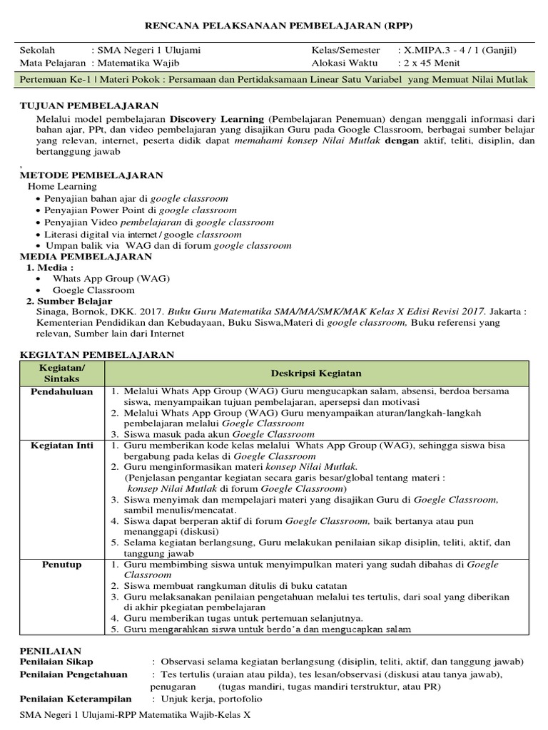 Daring Persamaan Dan Pertidaksamaan Linear Satu Variabel Yang Memuatnilai Mutlak X Ganjil