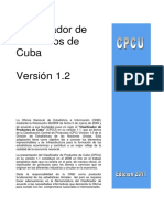Clasificador de Productos de Cuba CPCU v1.2