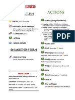 Combat Cheat Sheet PDF