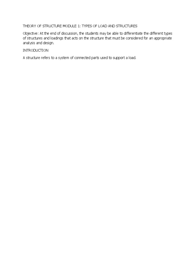 Structural Load Basics for Students | PDF | Technology & Engineering