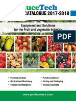 CATALOGUE 2017-2018: Equipment and Solutions For The Fruit and Vegetable Industry