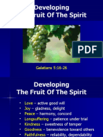 Developing The Fruit of The Spirit