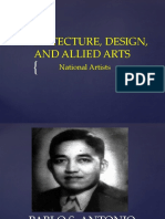 National Artists ARCHITECTURE, DESIGN, AND ALLIED ARTS