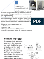 lecture 2 - gear failure, force analysis,spr gear design