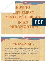 Employee Ideas in Organization