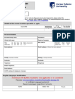 Postgraduate Courses Application Form INTERNATIONAL 2018-19: ID Number