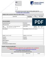 POSTGRADUATE COURSES APPLICATION